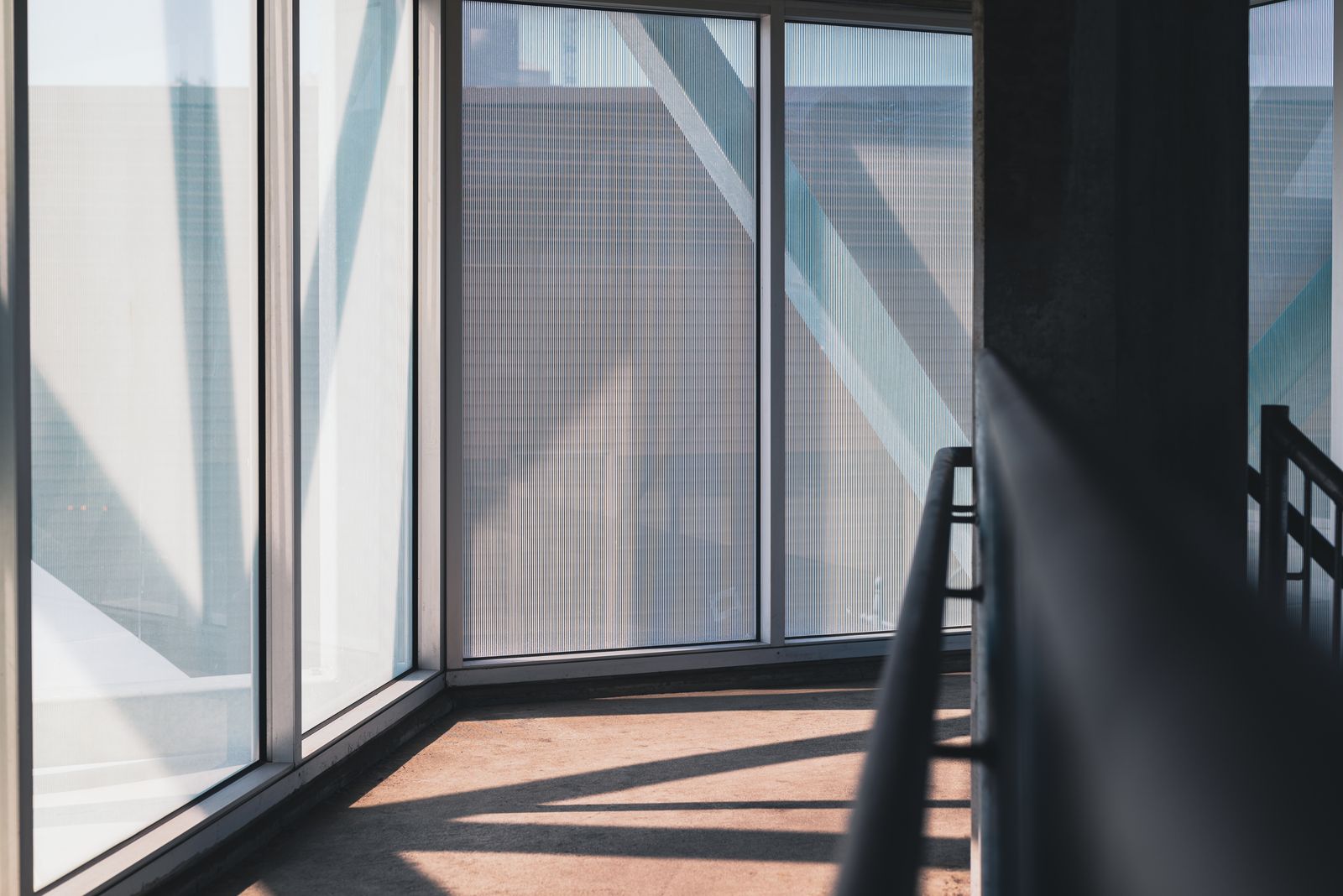 Corridor glazing on an evening slot, Bearden